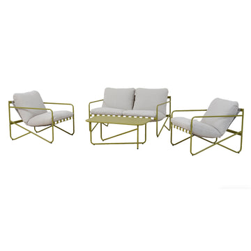 KORO Set mobilier terasă/grădină, 2 fotolii, canapea și măsuță de la Mobexpert