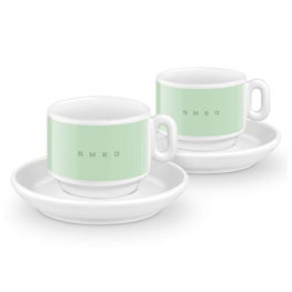 SMEG Set cești și farfurioare