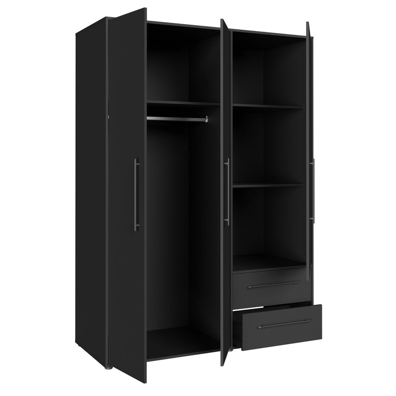 NATE Dulap 3 uși, 2 sertare