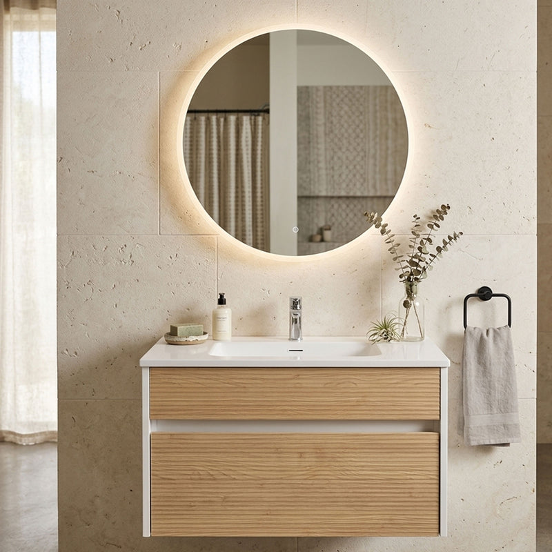 GLORIA/APOLLO Set mobilier baie, mască lavoar, lavoar și oglindă