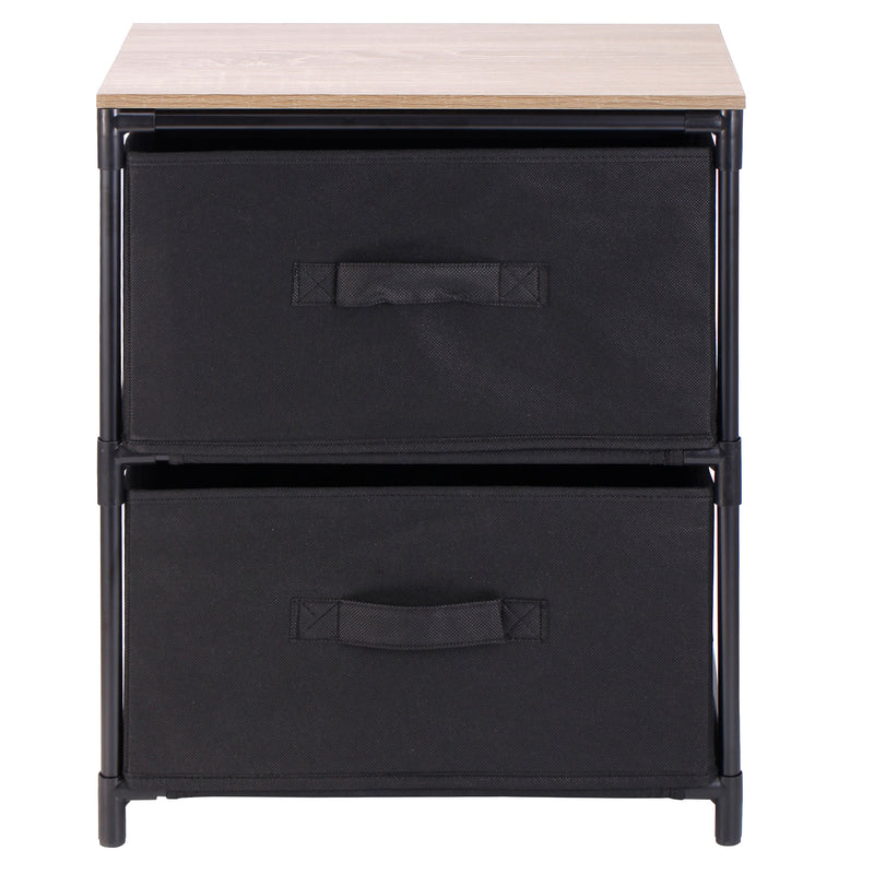 HOME PLUS Suport 2 coșuri pânză