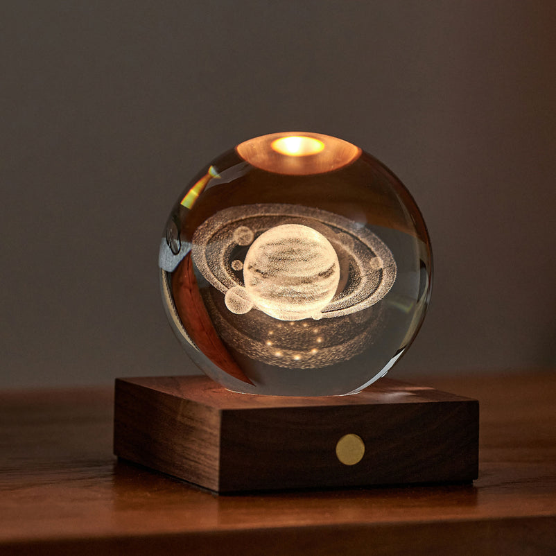 AMBER CRYSTAL SATURN Lampă decorativă