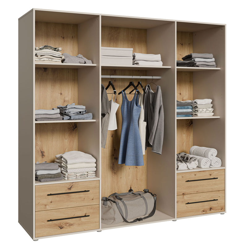 NATE Dulap 4 uși, 4 sertare