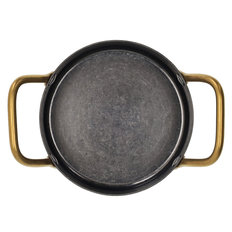 BLACK & GOLD Cratiță cu mânere, inox