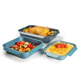 LUXE Set 3 tavi pentru cuptor