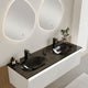 LISBON/ORGANIC Set mobilier baie, mască lavoar, lavoar, 2 oglinzi LED, dulap