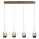 SEEDS Lustră 4x42W LED