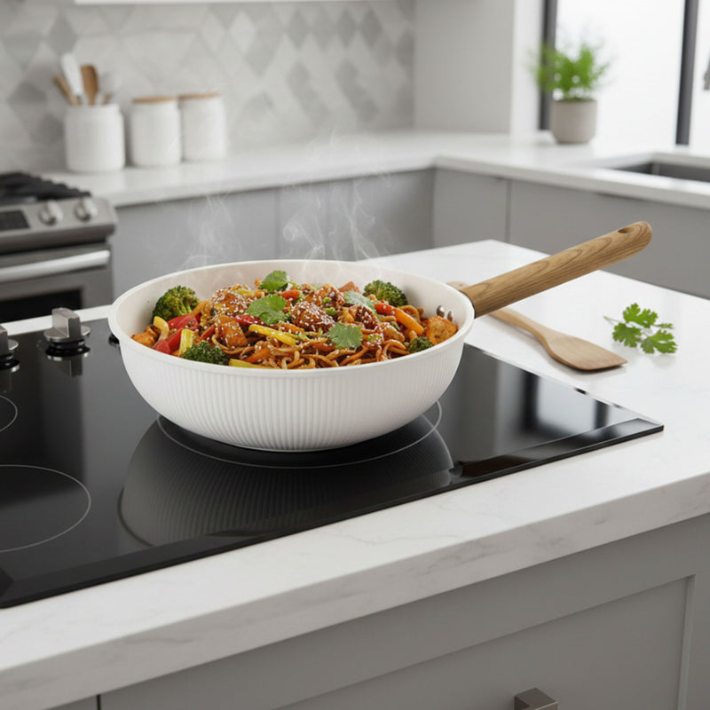 DAISY QUTTIN Tigaie wok, aluminiu, D.26cm