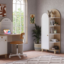 BECKY Etajeră copii, 1 ușă, 4 polițe