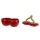 CHERRIES Recipient cu capac, porțelan, D.10cm