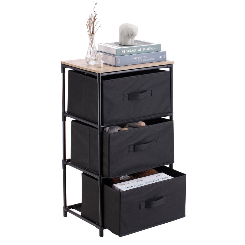 HOME PLUS  Suport 3 coșuri pânză