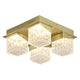CUBOID Lustră 4x10W LED