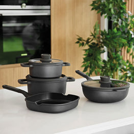 STONE PLUS Tigaie wok, aluminiu, D.28cm