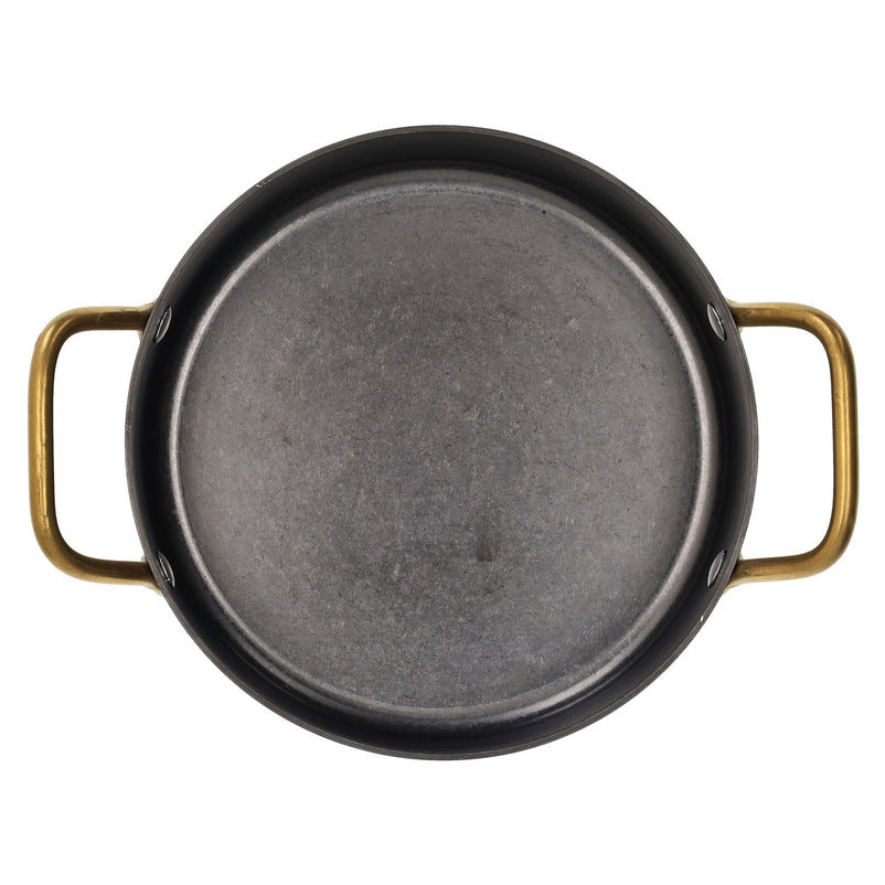 BLACK & GOLD Cratiță cu mânere, inox