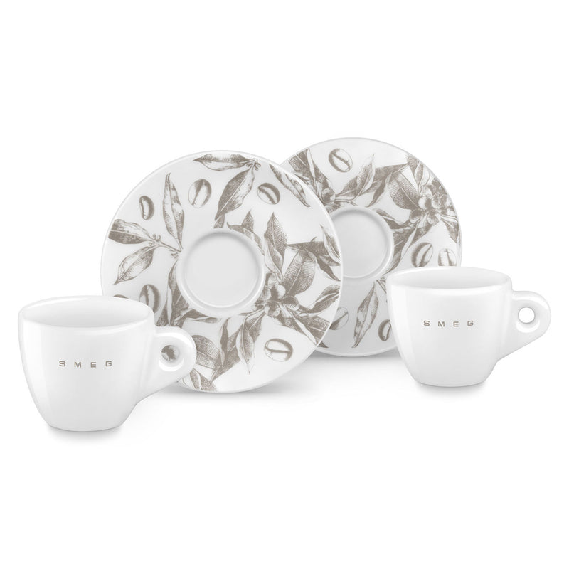 SMEG Set cești și farfurioare