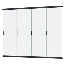 PRIME MAX Set 4 uși glisante sticlă securizată pergolă
