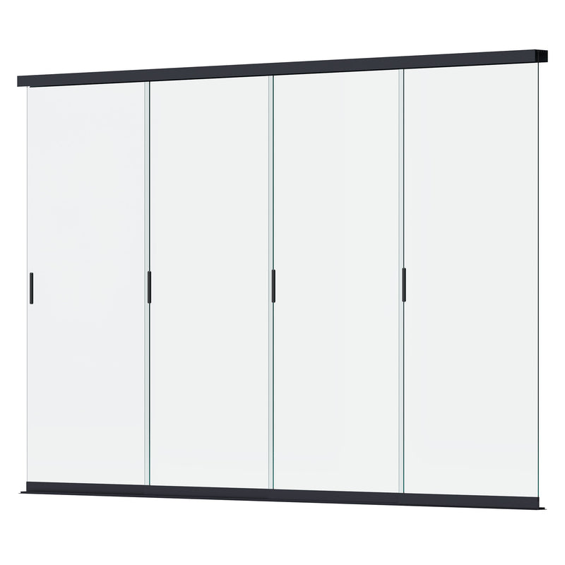 PRIME MAX Set 4 uși glisante sticlă securizată pergolă