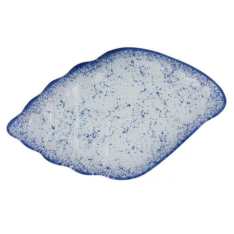 MURANO COBALTO Platou servire, sticlă, L.36cm