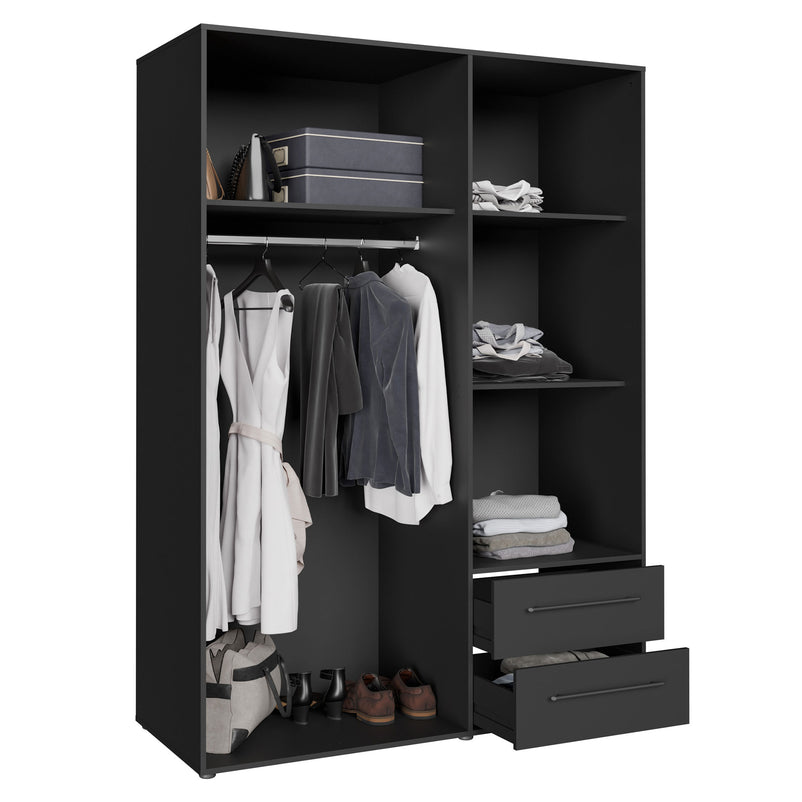 NATE Dulap 3 uși, 2 sertare