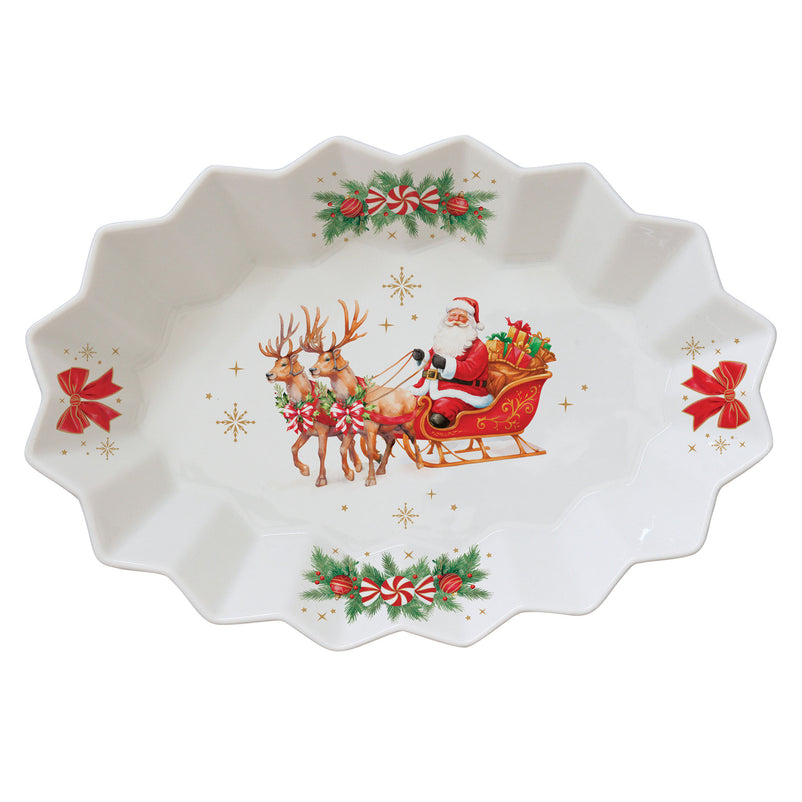 CHRISTMAS HERITAGE Platou servire