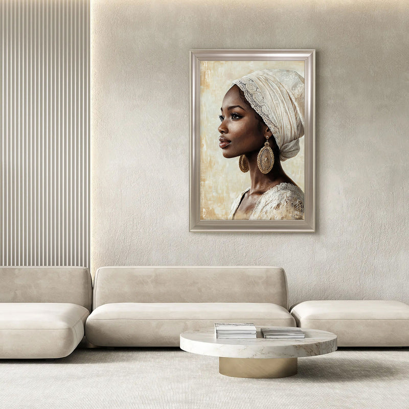 WOMAN IN WHITE Tablou