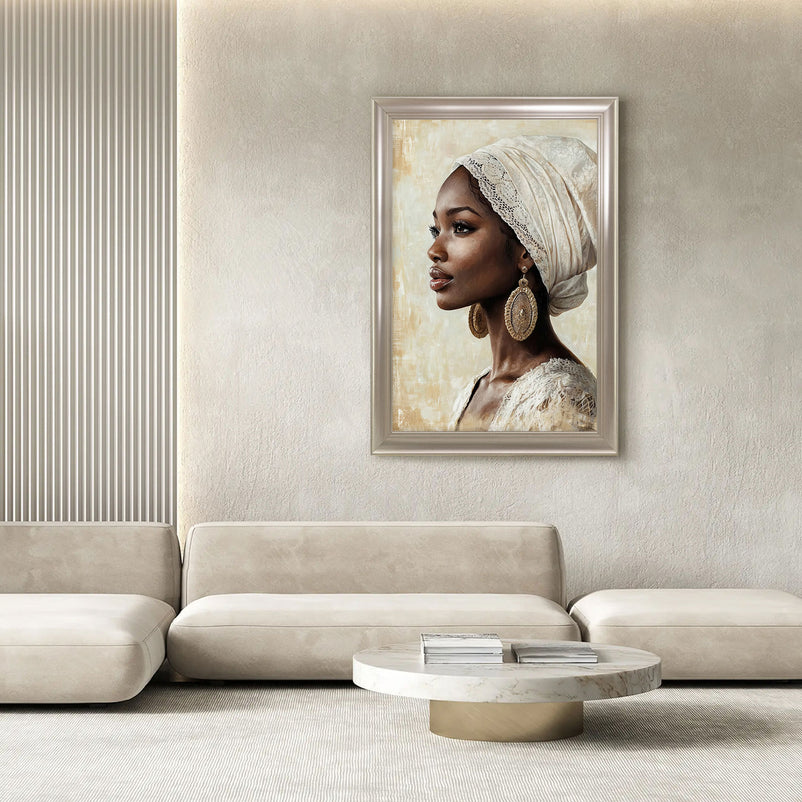 WOMAN IN WHITE Tablou
