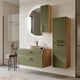 SALERNO Set mobilier baie, mască lavoar, lavoar, dulap baie, oglindă