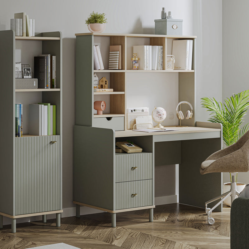 CHANTAL Birou copii, 2 sertare și suprapozabil 5 nișe