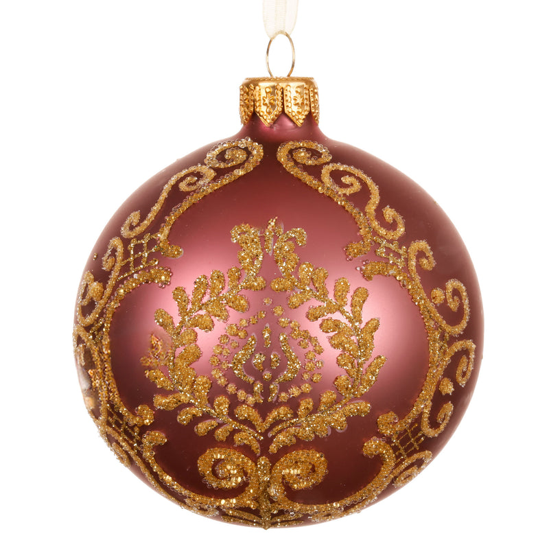 BAROQUE Set 3 globuri, sticlă, D.8.3cm