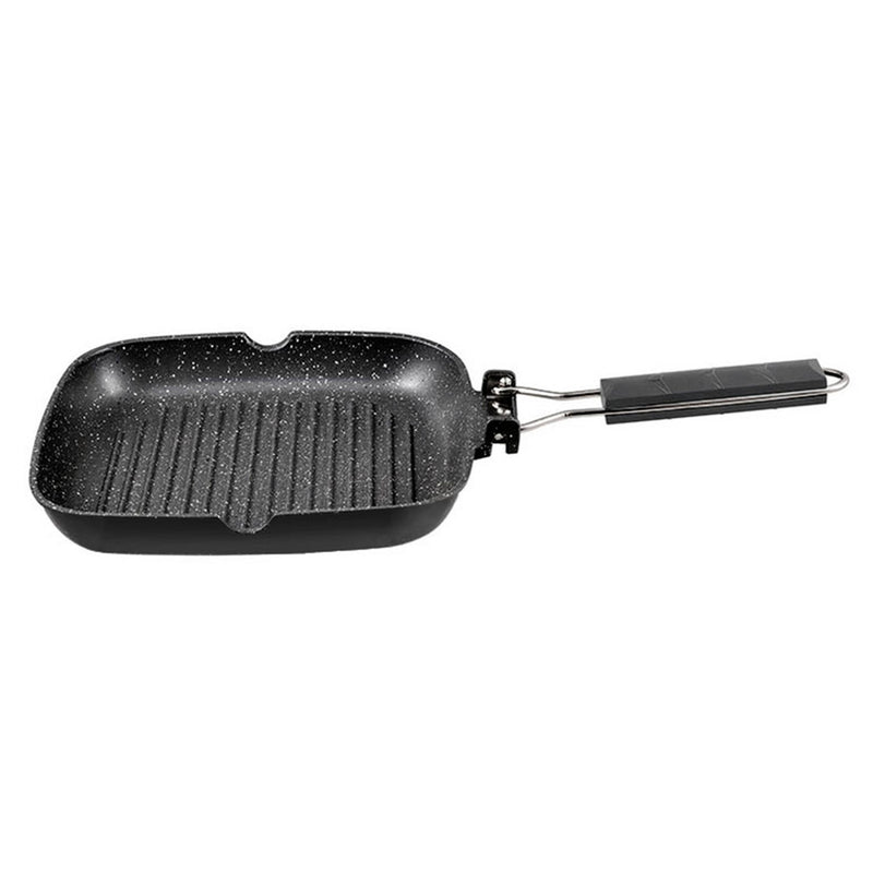 QUTTIN Tigaie grill, aluminiu, L.28cm