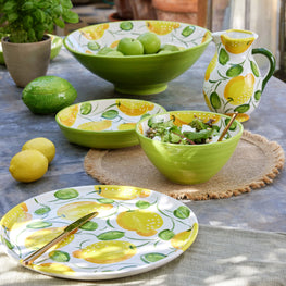 LEMON Platou, faianță, D.34cm