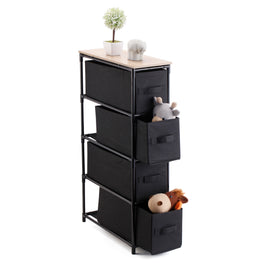 HOME PLUS Suport 4 coșuri pânză