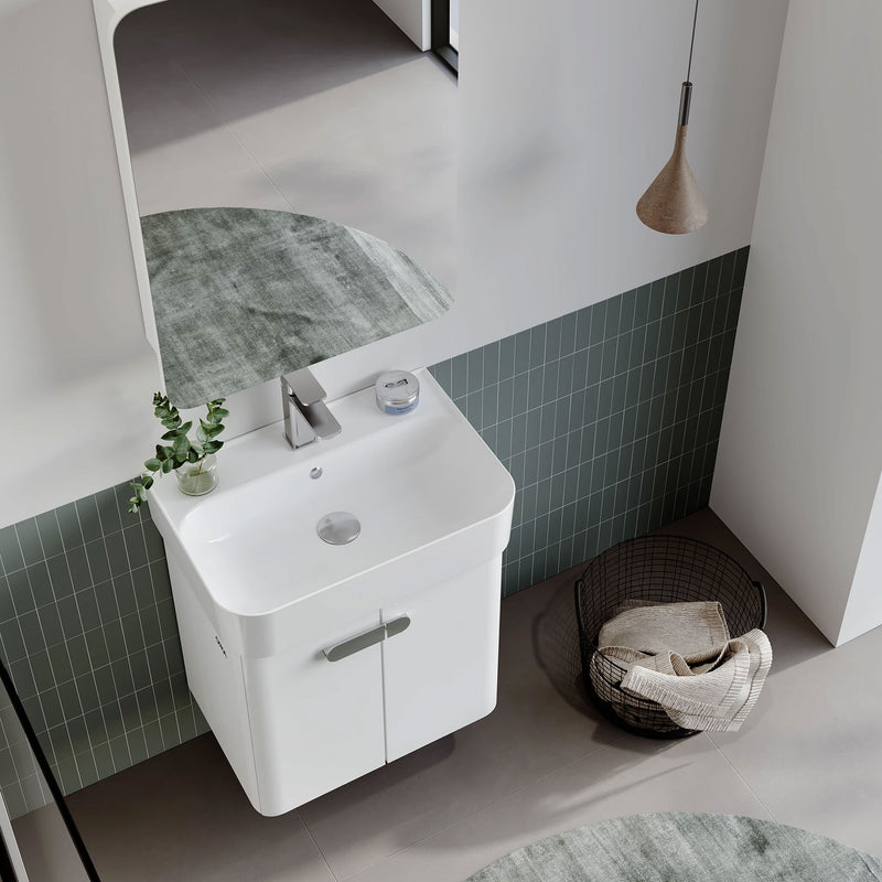 ORBIT Set mobilier baie, mască lavoar, dulap suspendat cu oglindă și lavoar