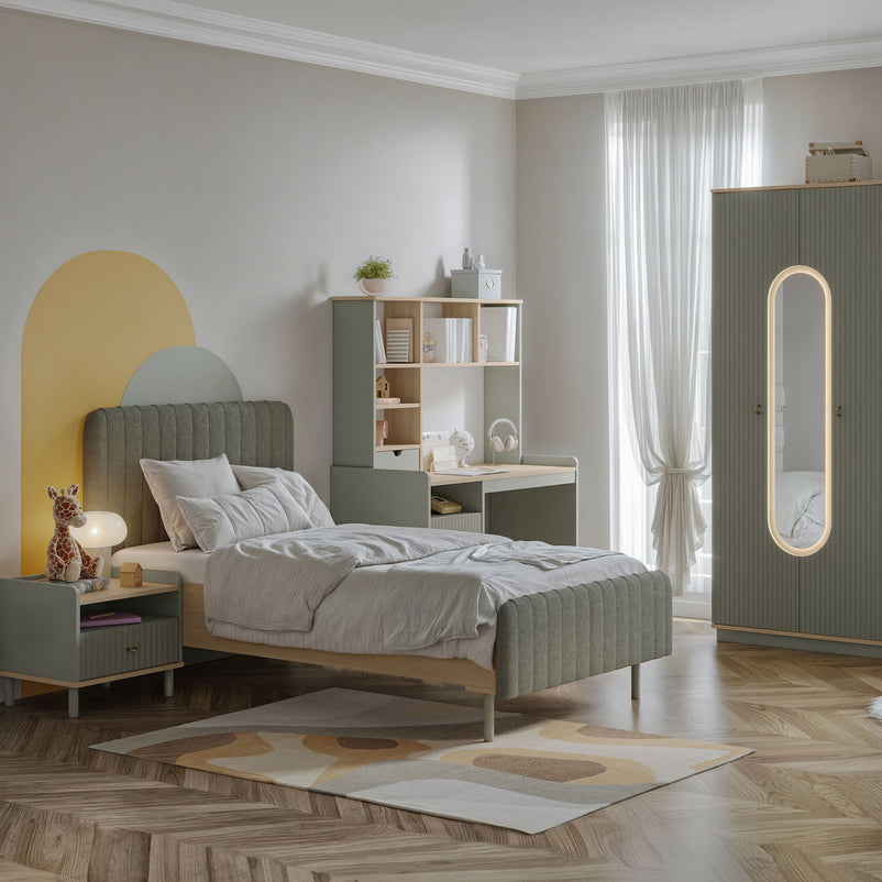 CHANTAL Pat tapițat copii, 120x200cm, somieră inclusă