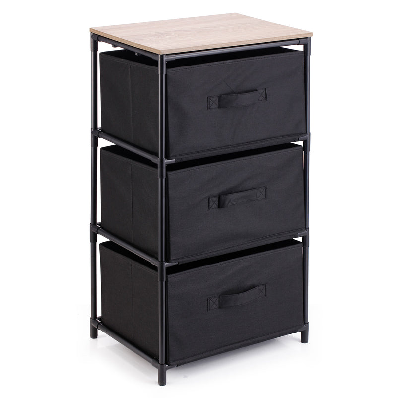 HOME PLUS  Suport 3 coșuri pânză