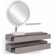 LODI/RADIANCE Set mobilier baie, mască lavoar, lavoar, top, oglindă LED, poliță