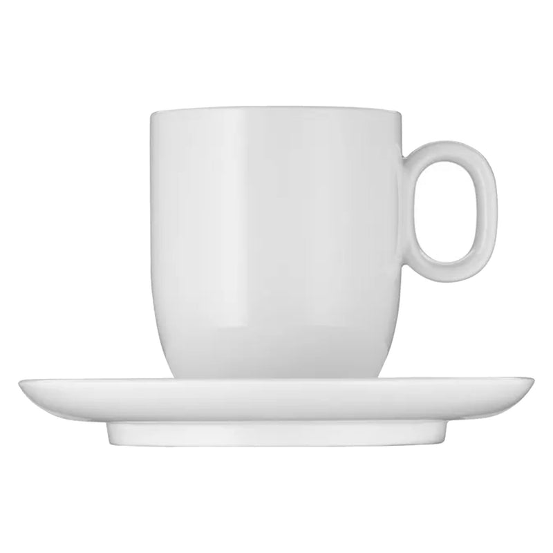 BARISTA Set 2 ceșcuțe și farfurioare, porțelan, 170ml