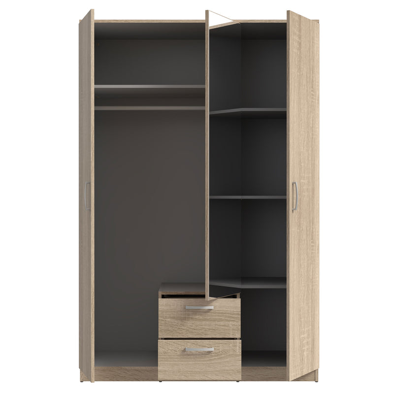 NICOS Dulap 3 uși, 2 sertare