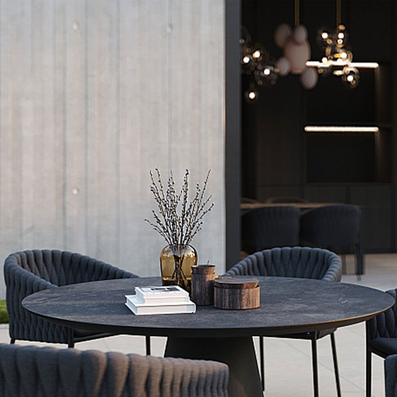 FORTUNA Set mobilier terasă/grădină, 6 scaune și masă