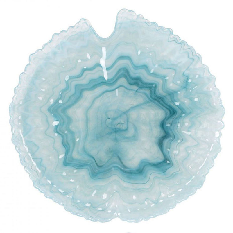 SANTORINNI Farfurie plată, sticlă, D.24cm