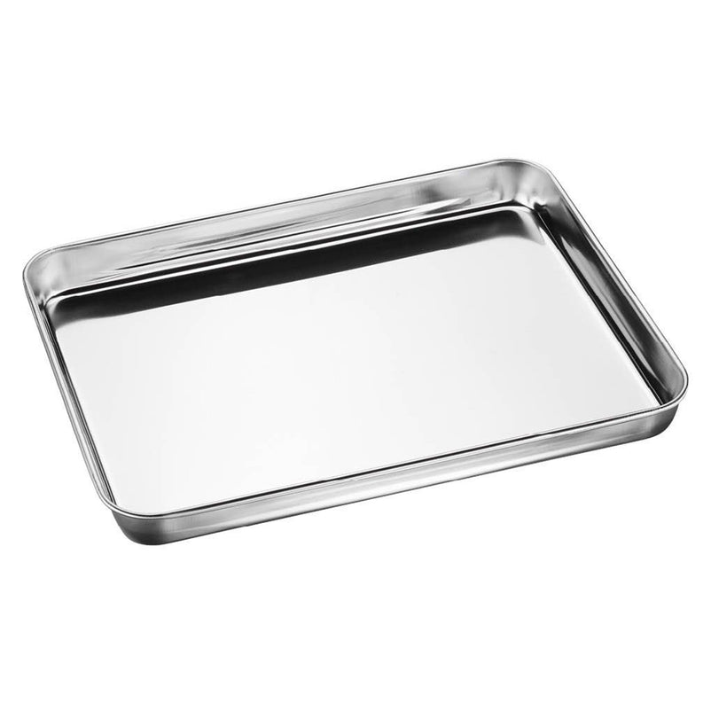 VARIADO Tavă cuptor cu grătar de răcire, inox, L.31.5cm