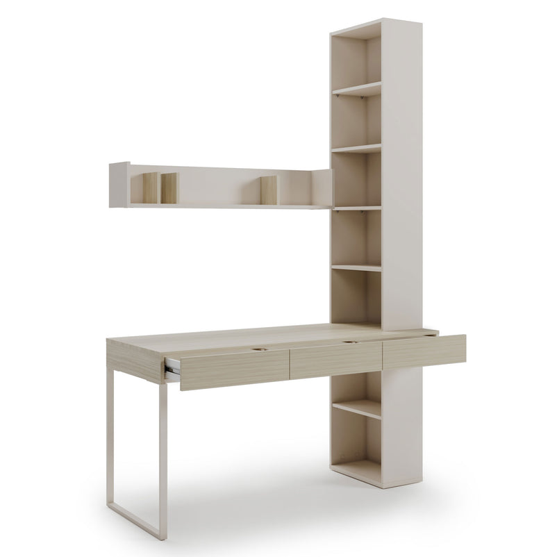 MODISPACE Ansamblu birou copii, etajeră și raft perete