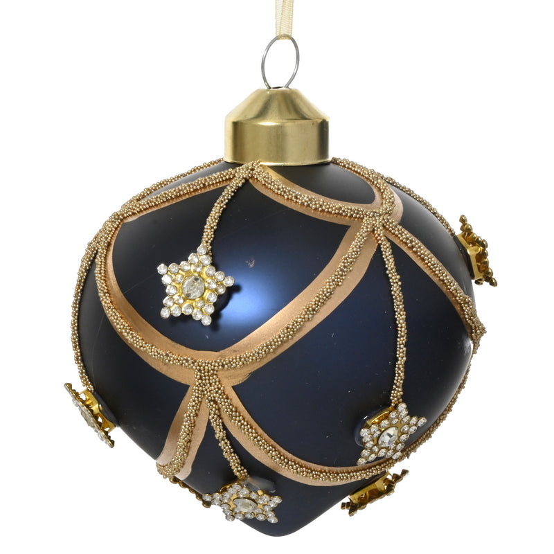 STARS Set 3 globuri, sticlă, D.8cm