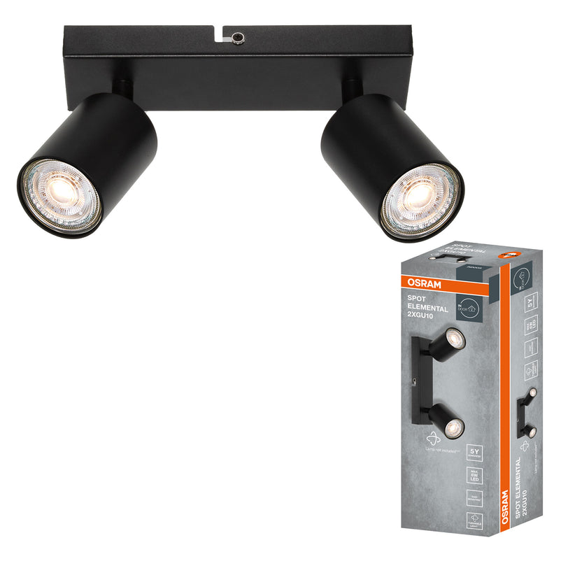 ELEMENTAL Plafonieră 2x6W GU10