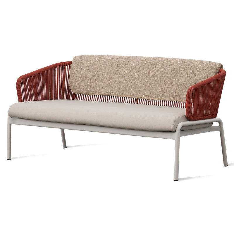 SLEEK Set mobilier terasă/grădină, 2 fotolii, canapea și măsuță
