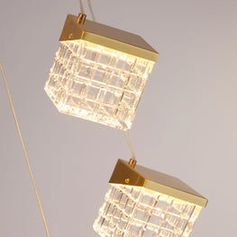 CUBOID Lustră 5x9W LED