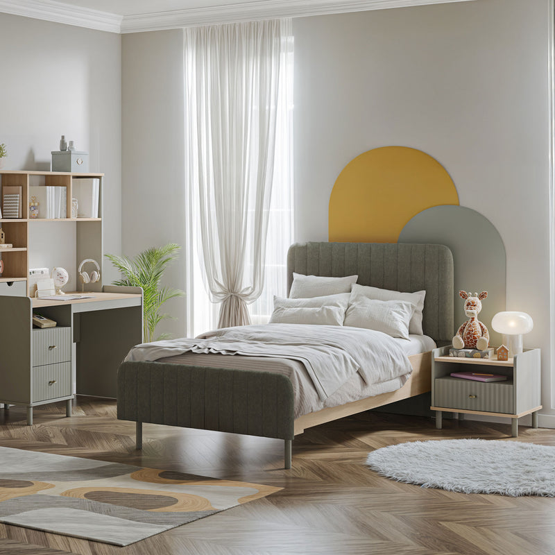 CHANTAL Pat tapițat copii, 120x200cm, somieră inclusă