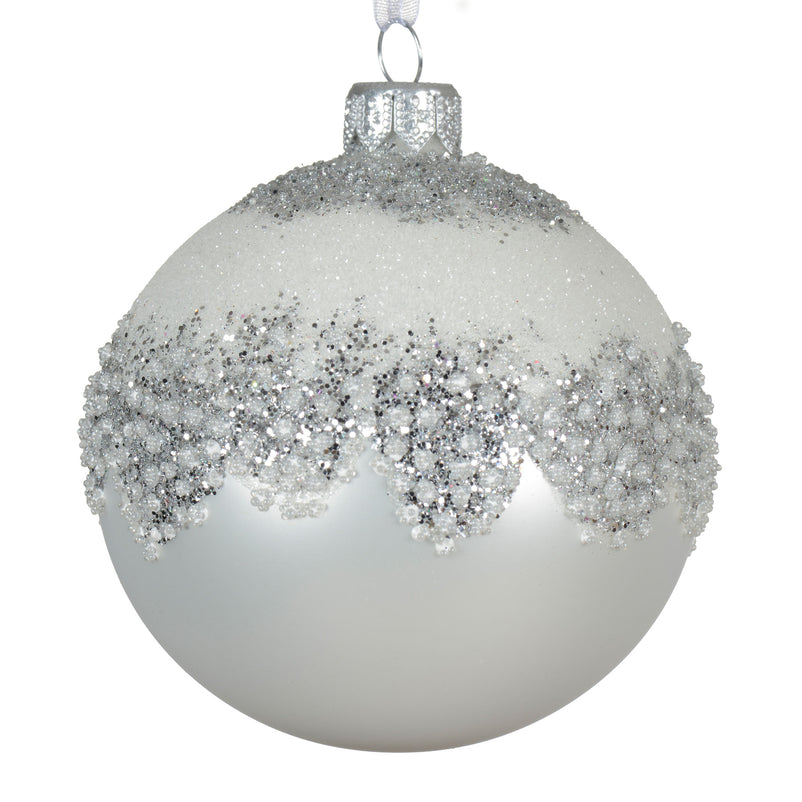 FROZEN Set 2 globuri, sticlă, D.8cm