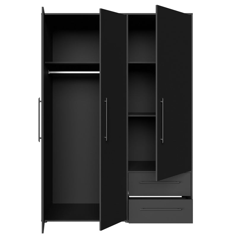 NATE Dulap 3 uși, 2 sertare