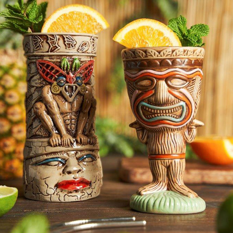 KICHWA Cană tiki, ceramică, 700ml